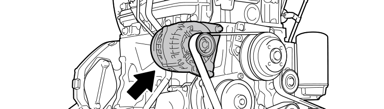 エンジンのテクニカルイラスト（サンプル）